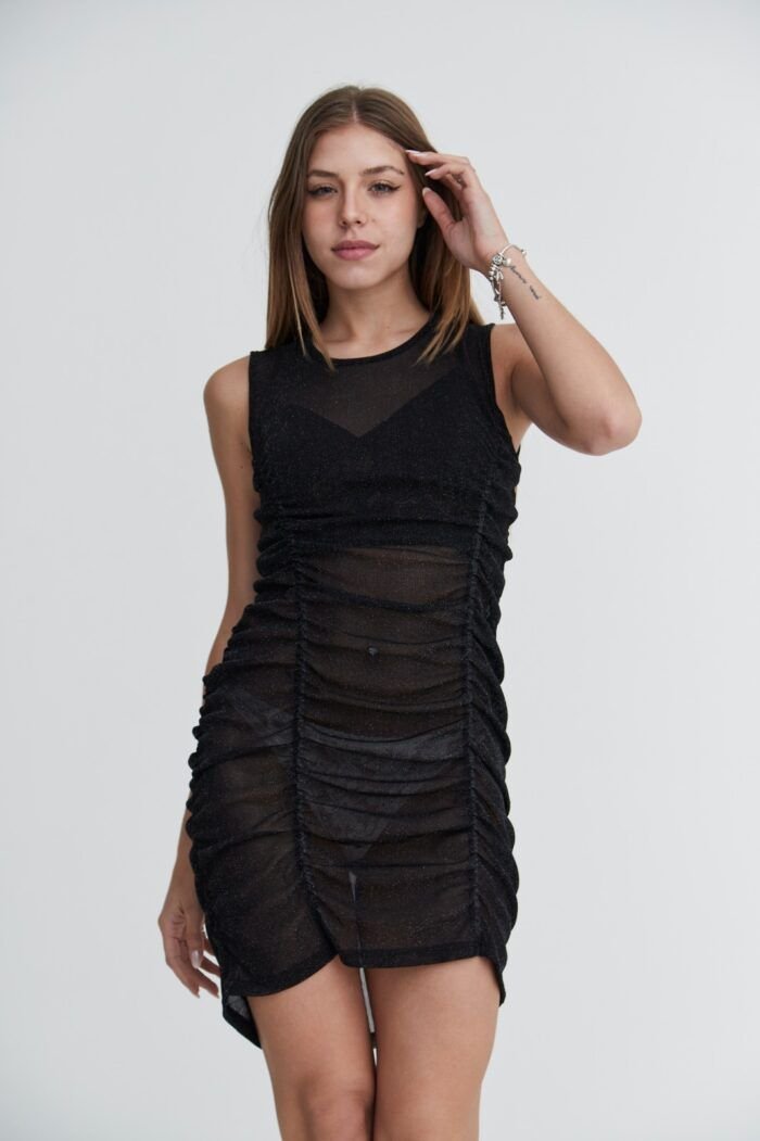 TI23-234 Vestido tull  Fruncido