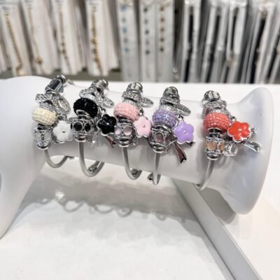 Pulsera Pandora Plata Flor Lazo