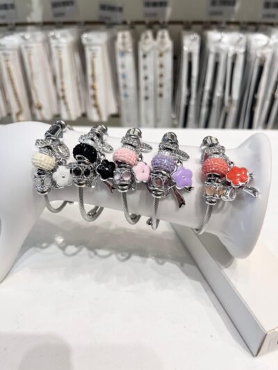 Pulsera Pandora Plata Flor Lazo