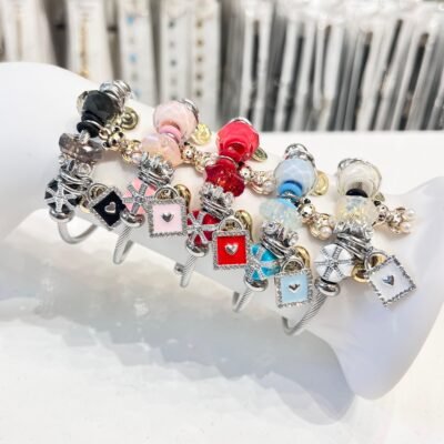 Pulsera Pandora Plata Bolso Corazon
