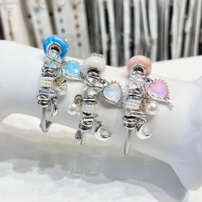 Pulsera Pandora Plata Corazón Luna