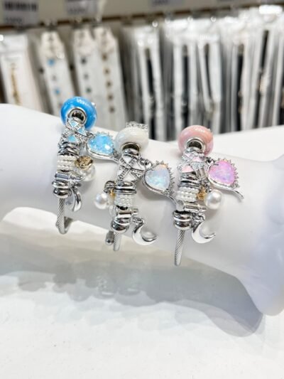 Pulsera Pandora Plata Corazón Luna
