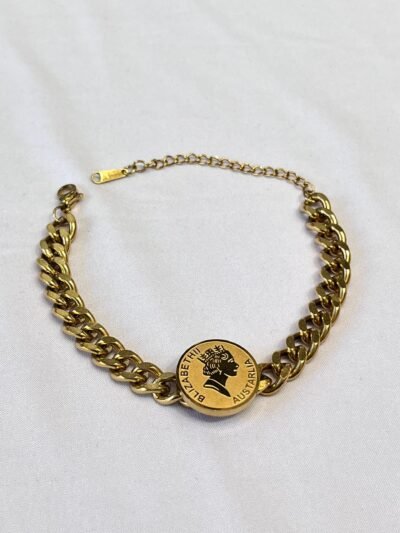 Pulsera Dorada Moneda