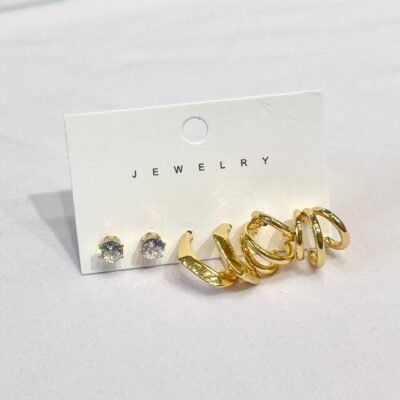 Aritos Dorados Pack x3