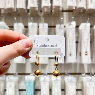 Aros Dorados Bolas