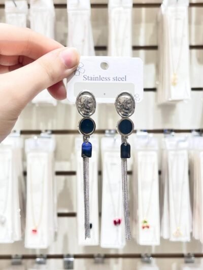 Aros Plata Romanos Tassel