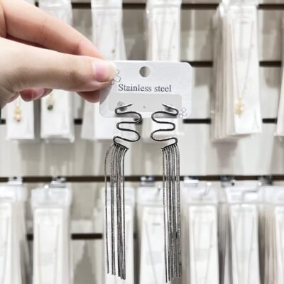 Aros Plata  Tassel
