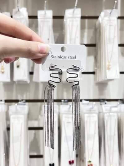 Aros Plata  Tassel