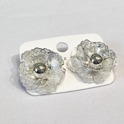 Aro Plata Flores