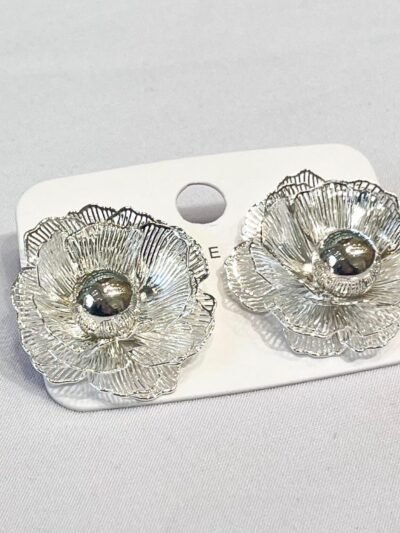 Aro Plata Flores