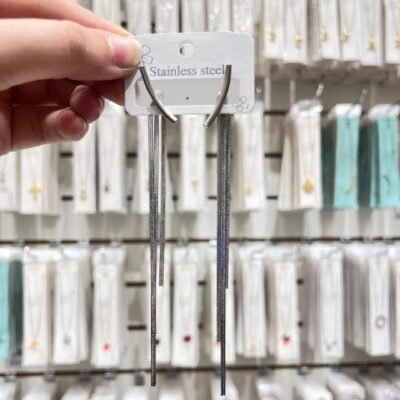 Aros Plata Tassel