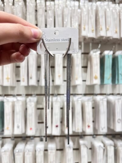 Aros Plata Tassel