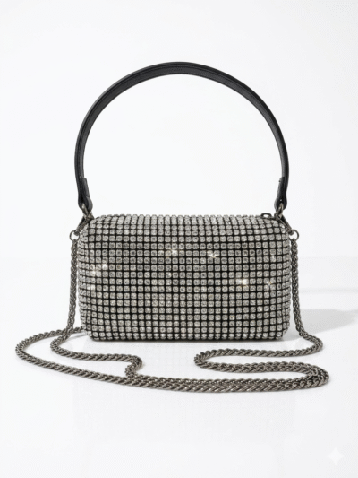 Cartera Rectangular Strass