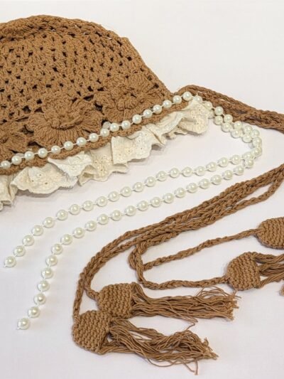 Casquete Volados con perla
