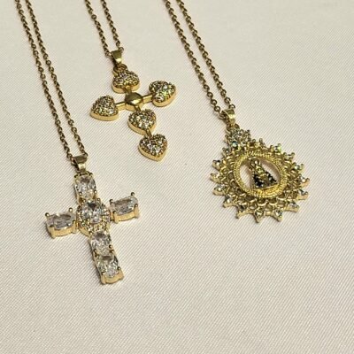 Collar Surtido Santo Dorado