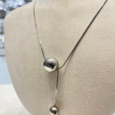 Collar Acero Bola y Cadena