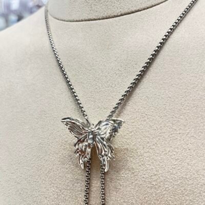 Collar Acero Mariposa