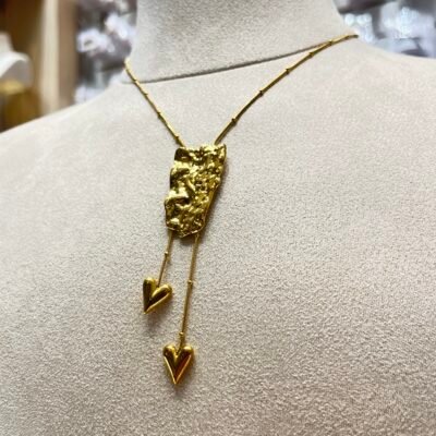 Collar Titanium Rectangular Corazon