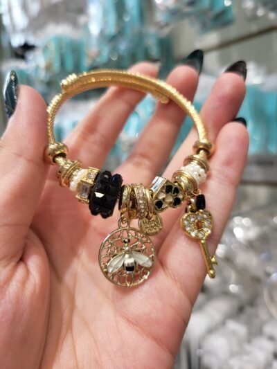 Pulsera con Chams Abeja TITANIUM