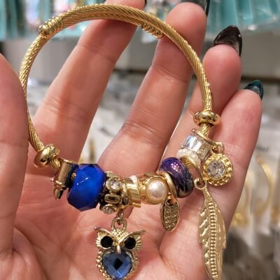 Pulsera con Chams Buho TITANIUM