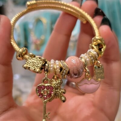 Pulsera con Chams Kiss TITANIUM