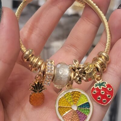 Pulsera con Chams Fruta TITANIUM