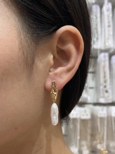 Aros Dorados Gotas