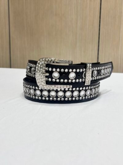 Cinturón de Hebilla Grande Strass