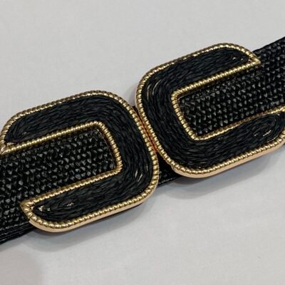 Cinturon Rafia Negro