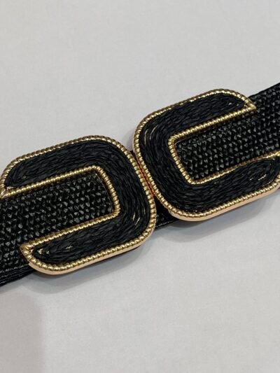 Cinturon Rafia Negro