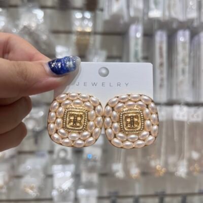 Aros Doradoa Mariposa Perlas