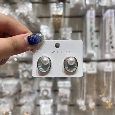 Aros Dorados Perlas Mar