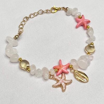 Pulsera Cuencas Mar Rosa Estrella