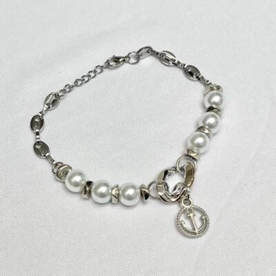 Pulsera Cuencas Mar Perlas Ancla