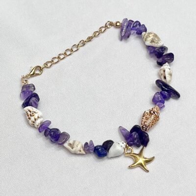 Pulsera Cuencas Mar Violeta Estrella