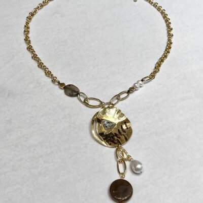 Collar Largo Dorado Play