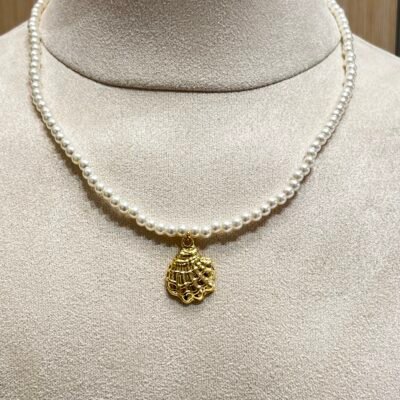 Collar Perla Caracola de Mar