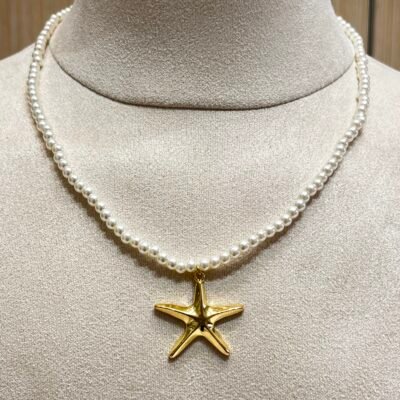 Collar Perla Estrella Grande