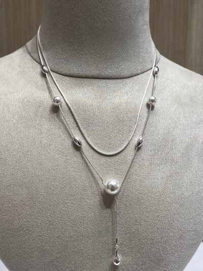Collar Perla Plata