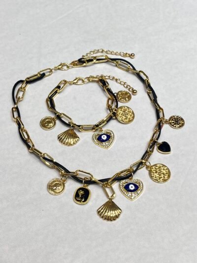 Collar Charnms Ojo Azul