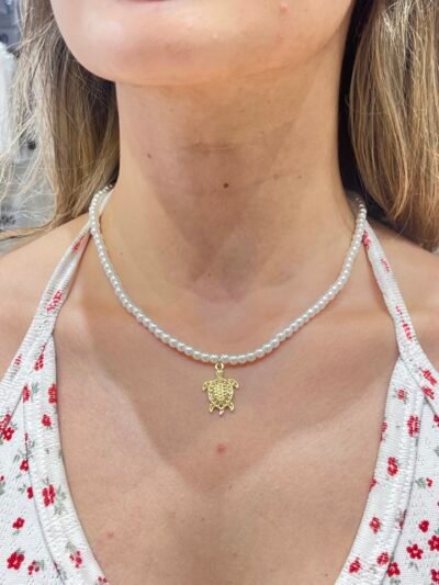 Collar Perla Tartuga