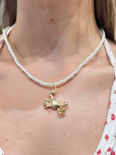 Collar Perla Cangrejo