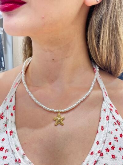 Collar Perlas Estrella Mar