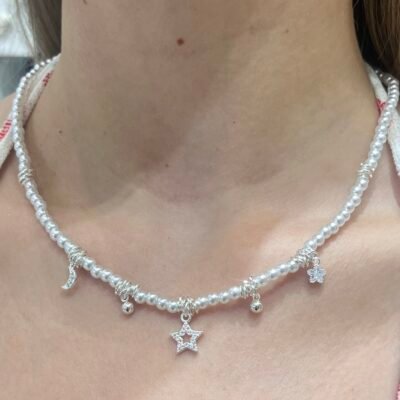 Collar Perla charms