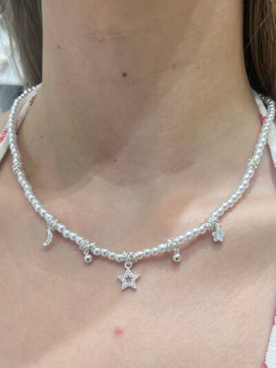 Collar Perla charms