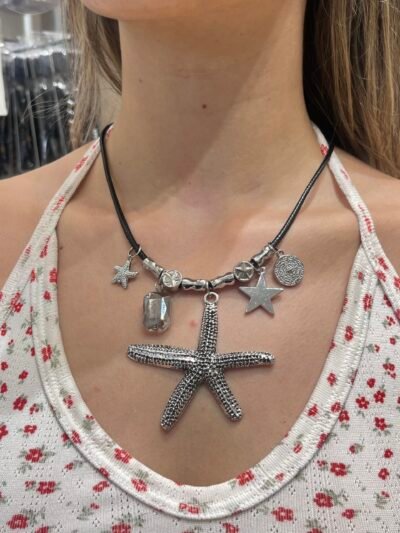 Collar Charms Estrella Plata