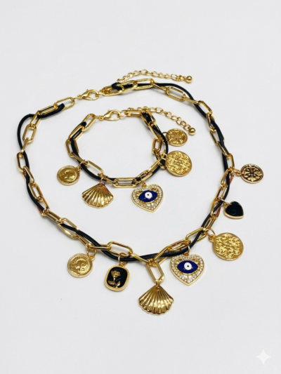 Collar Charnms Ojo Azul