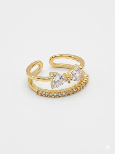 V25 08 Anillo moño cristal