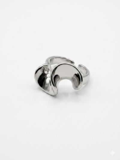 V25 03 Anillo Silver Ondulado