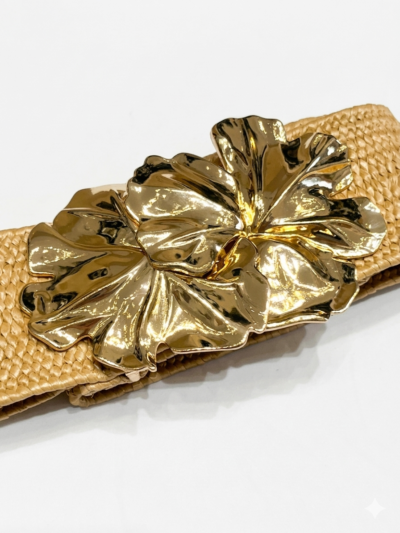 Cinturon Rafia Flor